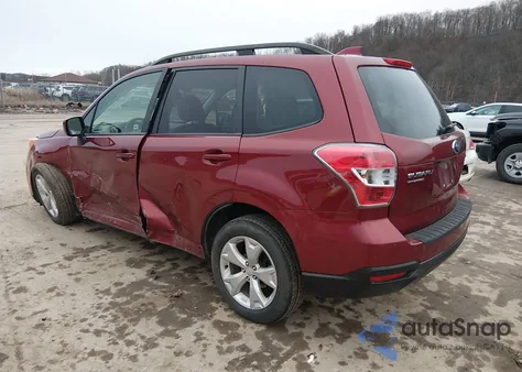 2016 Subaru Forester 2.5I Premium from USA, damaged, VIN JF2SJAFC3GH404825